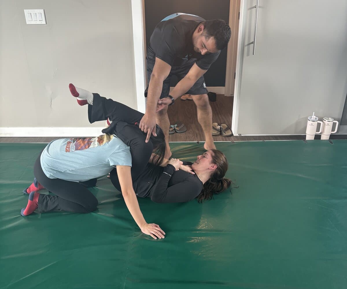 Training on the mats at Wiley Jiu-Jitsu YYC in Bridgeland, Calgary